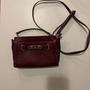 Maroon coach crossbody